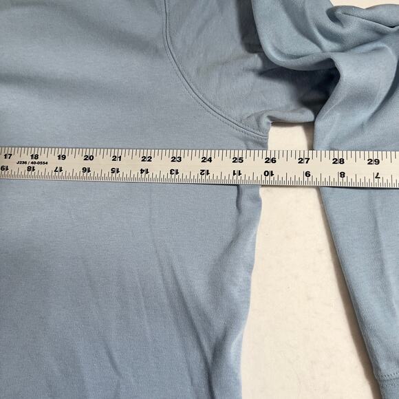 Lands' End Mock Neck Base Layer Men's XL Reg 46/48 Powder Blue Skiing Winter - Picture 8 of 12